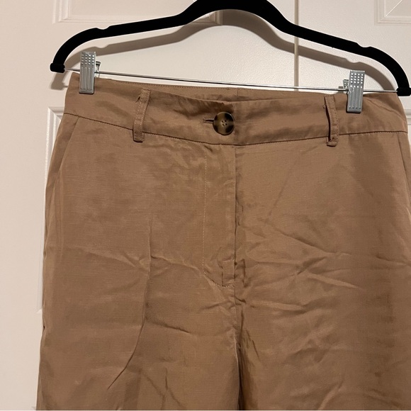 Sfera Collection Beige Trousers with Button Accent - Picture 4 of 7